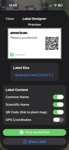GardenPin: Plant Identifier iPhone screenshot