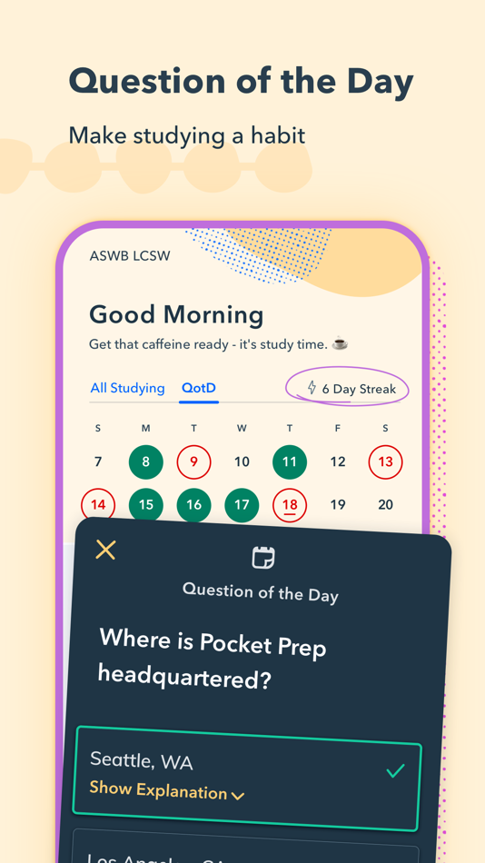 #6. Pocket Prep LCSW 2025 (iOS) 来自: Pocket Prep, Inc.