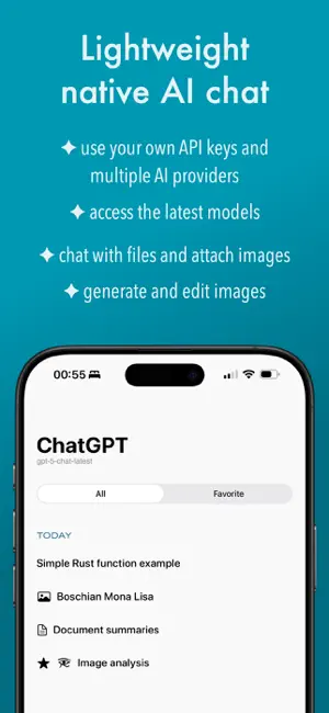 Geeps: AI Chat BYOK iPhone screenshot 1