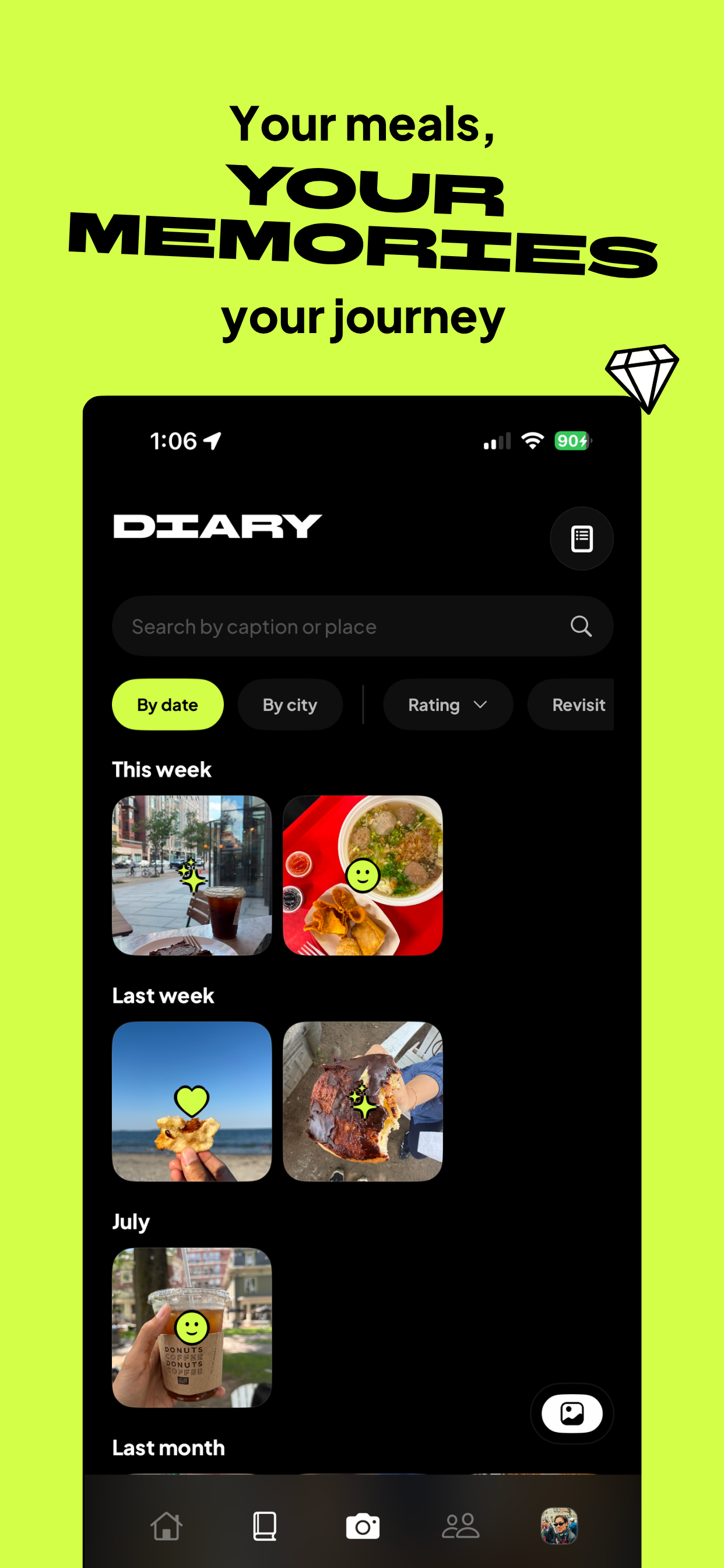 Vibinn: Social Food Diary screenshot 3