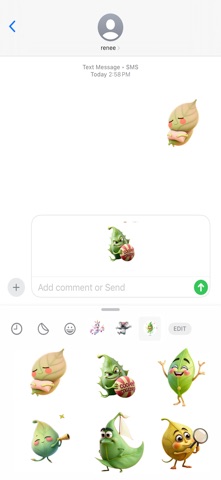漂浮叶子贴纸 screenshot