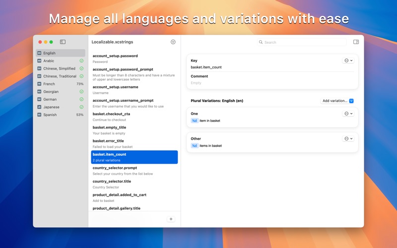 Localizr iPhone screenshot 1 - Developer Tools app