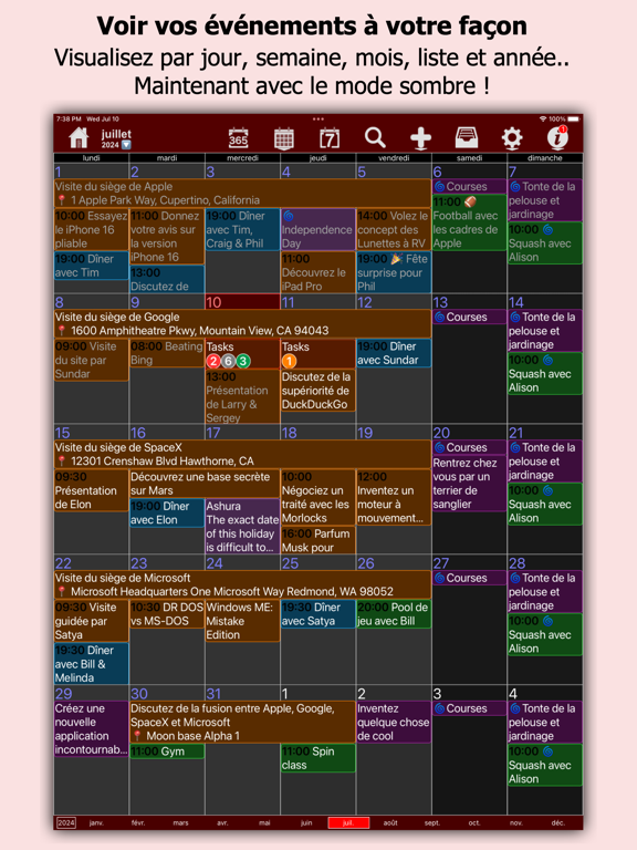 Screenshot #4 pour myCal PRO Planner