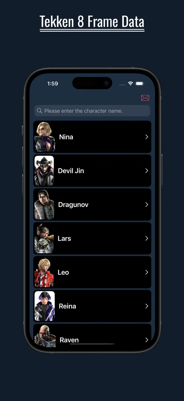 #1. TK8: Tekken8 Frame Data (iOS) โดย: YOUNGGYUN MUN