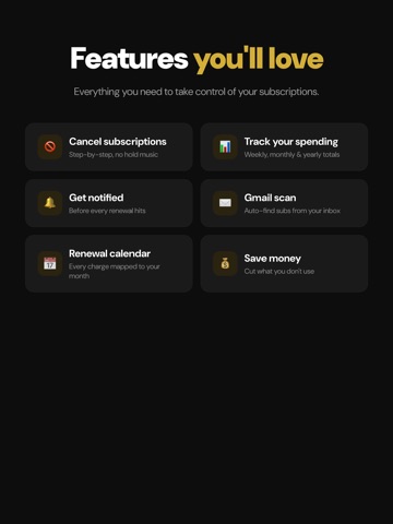Cancel Subscriptions - Subko iPad screenshot