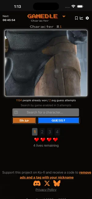 Gamedle: Daily Video Game Quiz screenshot 3