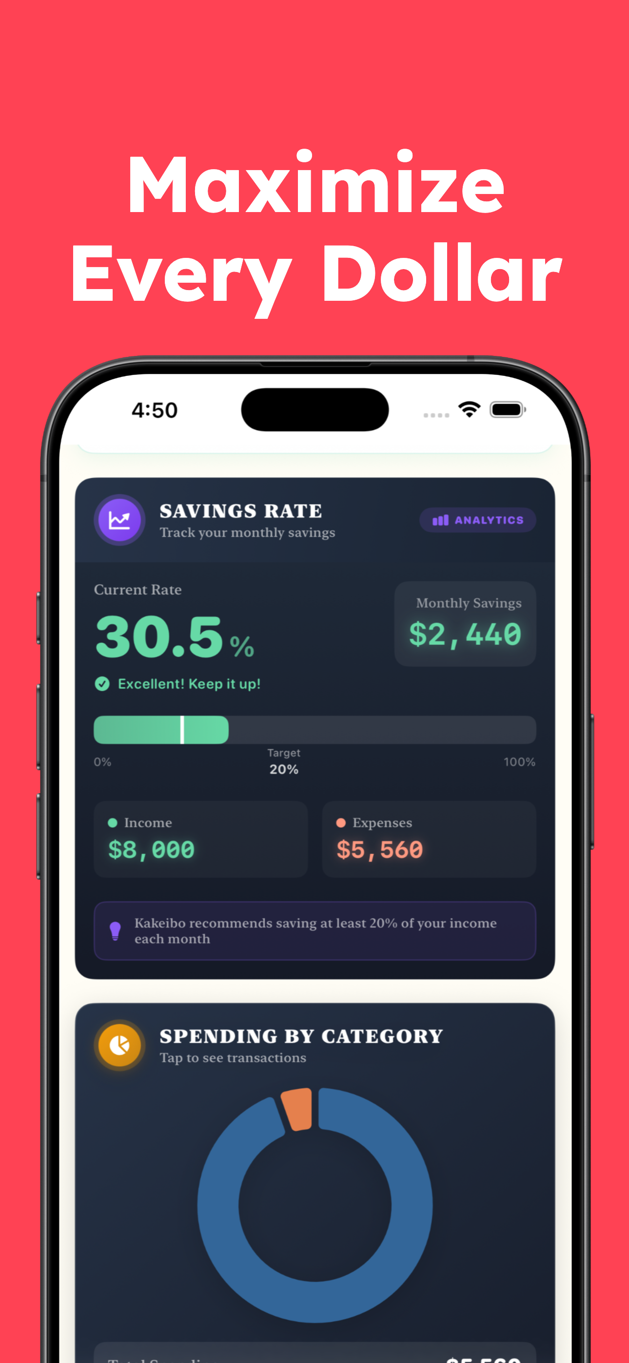 Kakeibo: Goal & Budget Planner screenshot 9