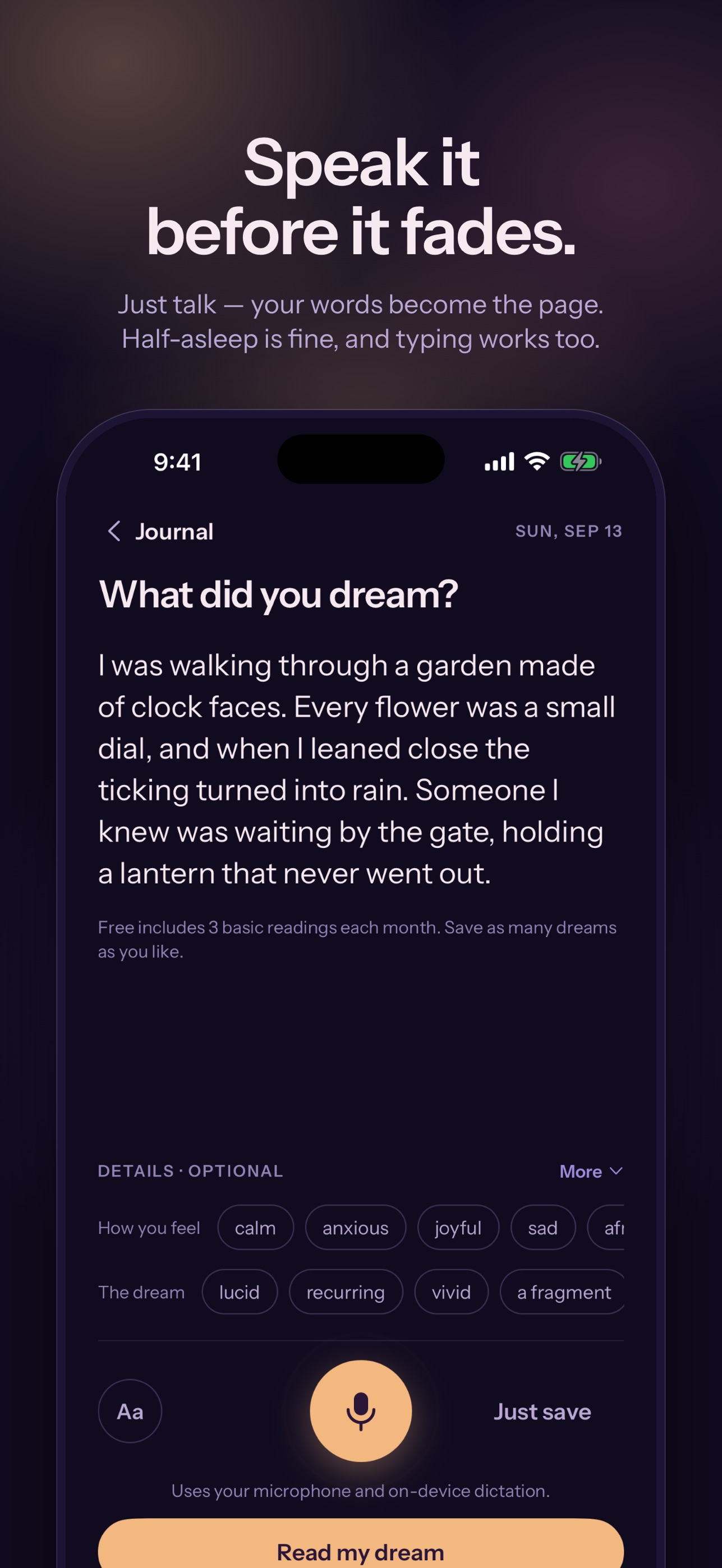 Screenshot 1 of Dreams Come True: AI Meanings