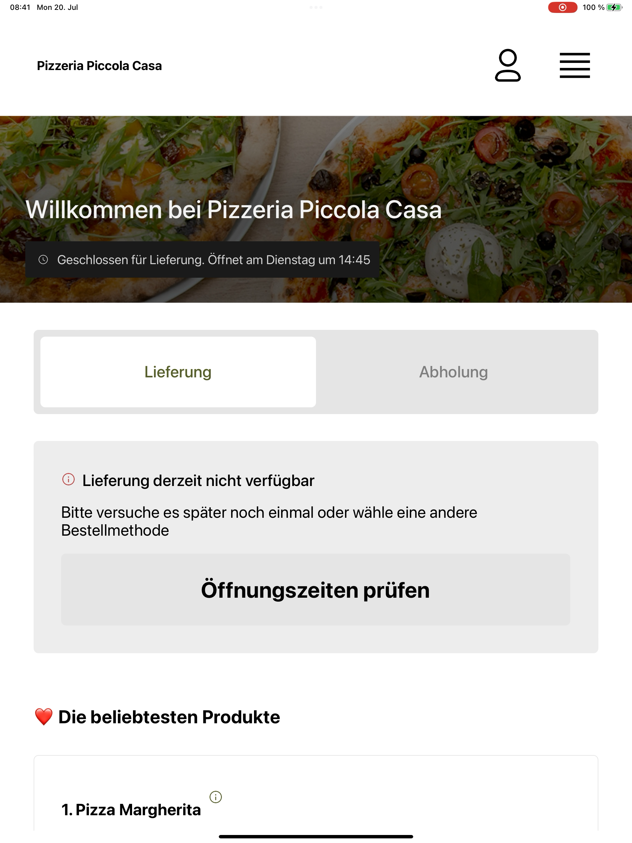 Pizzeria Piccola Casa Kempen screenshot 9
