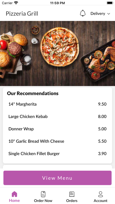 Pizzeria Grill Screenshot