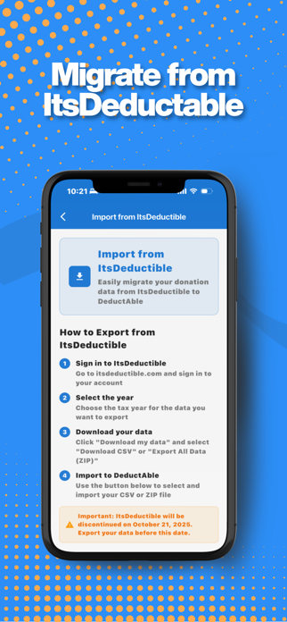 DeductAble AI Donation Tracker Screenshot 2 of 4