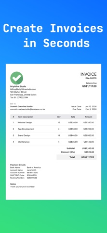 Invoice Maker: Estimate App Screenshot 2 of 5