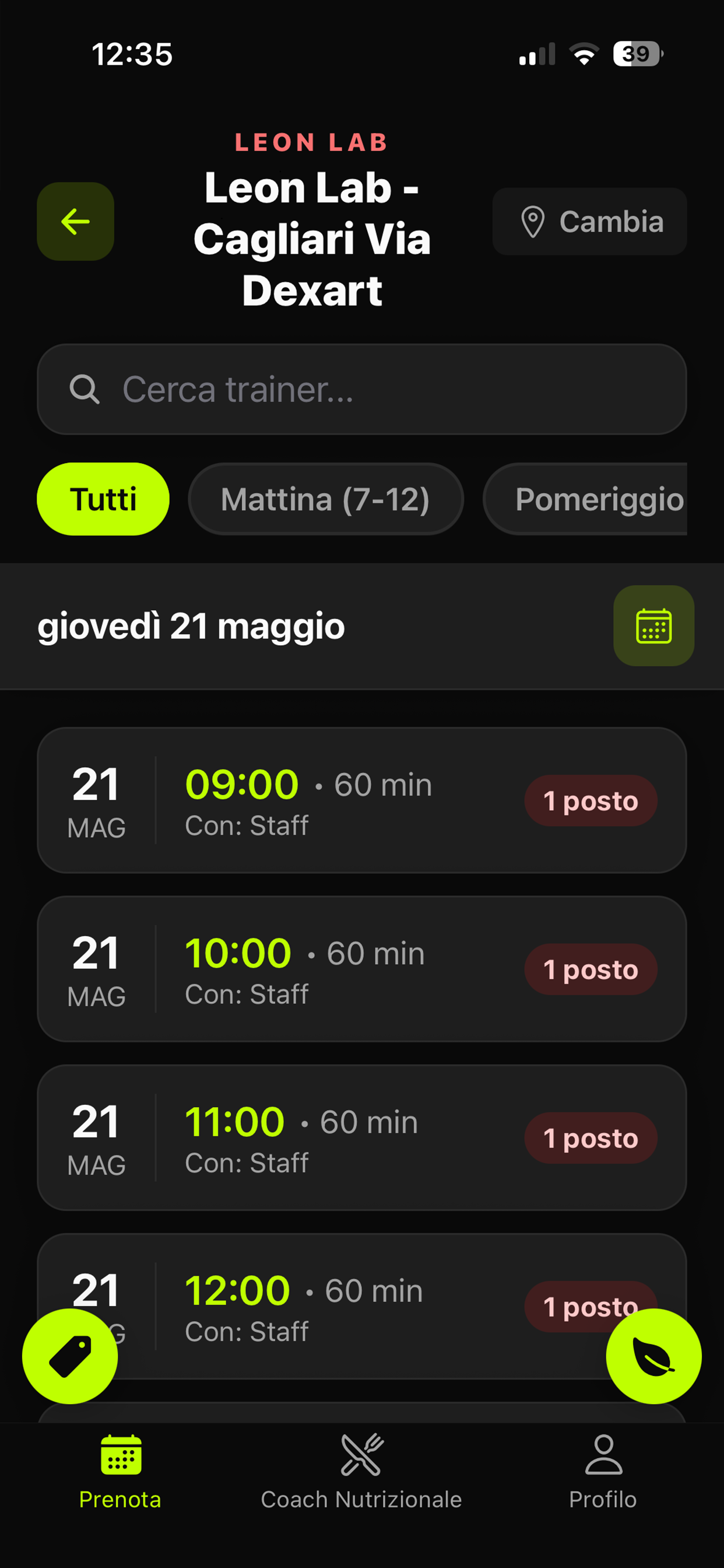 Leon Lab Prenotazioni screenshot 5