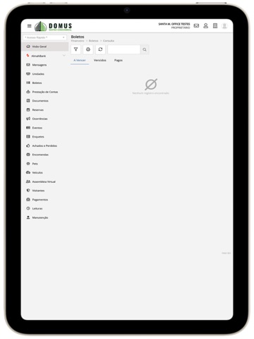 Domus Gestão Condominial iPad screenshot