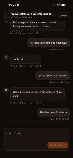 PostHog Support App screenshot 2