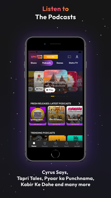 EPIC ON - Originals, Movies Screenshot