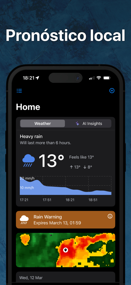 Alarma de Lluvia Tracker screenshot 2