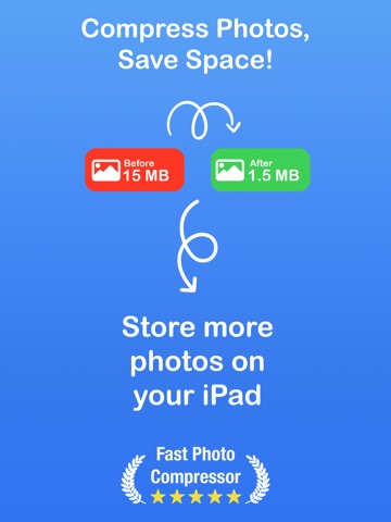 Compress Photos: Resize Images iPad screenshot