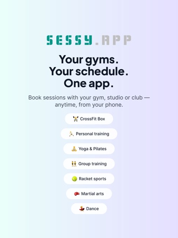 Sessy.app iPad screenshot