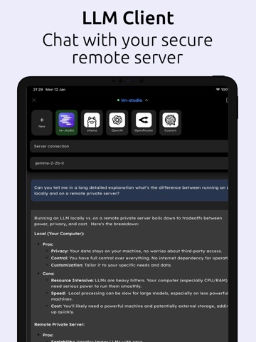 LatentChat - Assistant LLM iPad screenshot