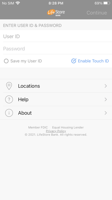 LifeStore Bank Mobile Screenshot