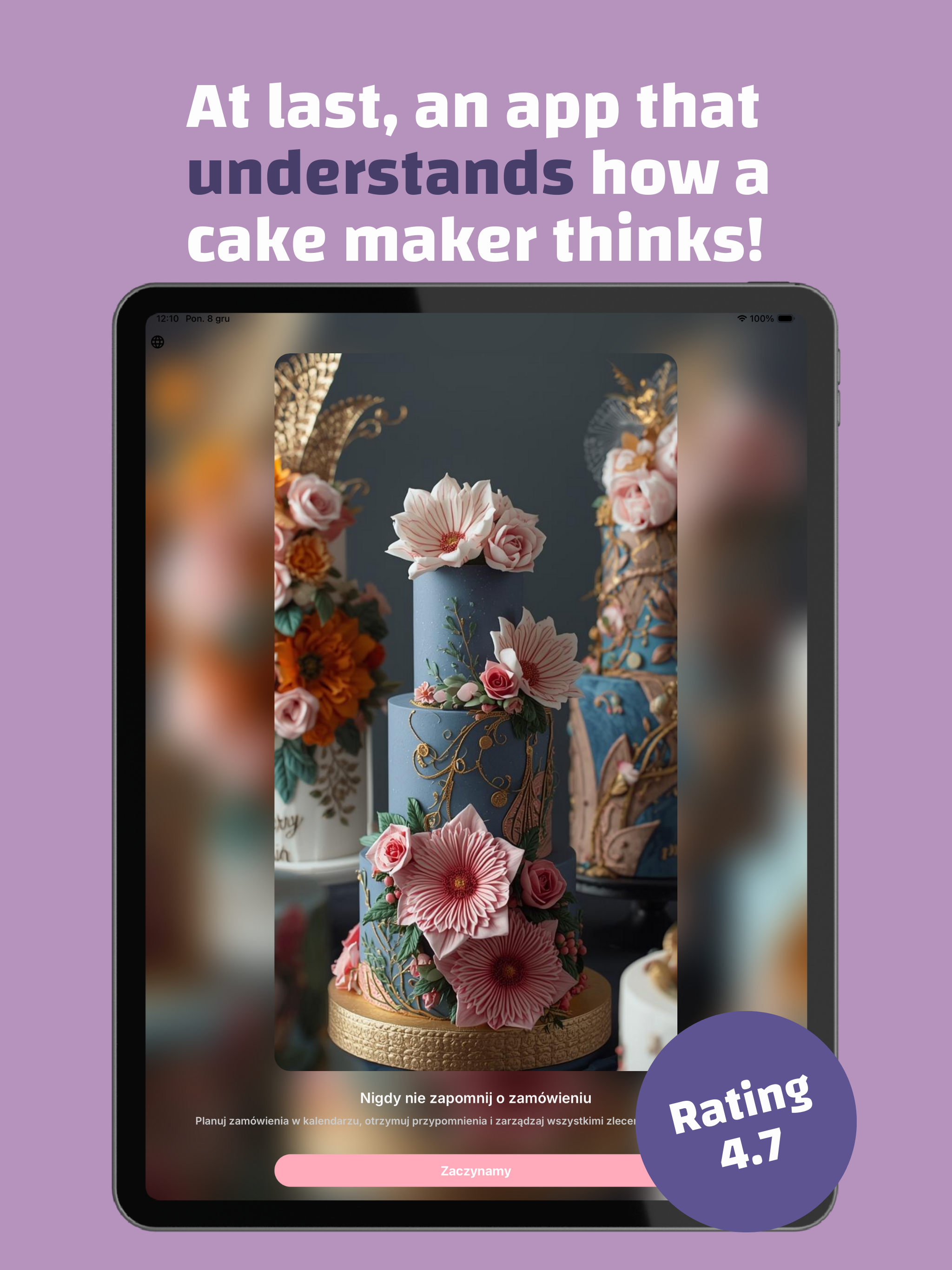 Cake Planner - recipes