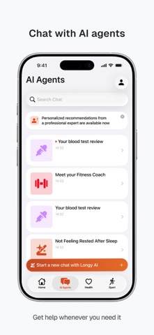 Screenshot 3 of Longy: AI Longevity Team App