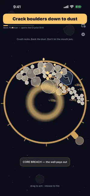 Asteroid Crash: Gravity Well screenshot 2