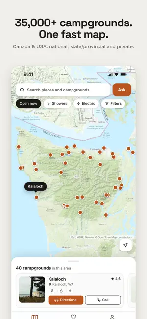 Milemark: Campground Finder screenshot 1