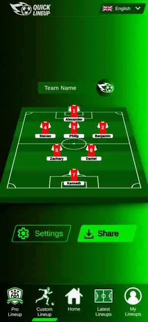 Quick Lineup: Team Builder iPhone screenshot 5