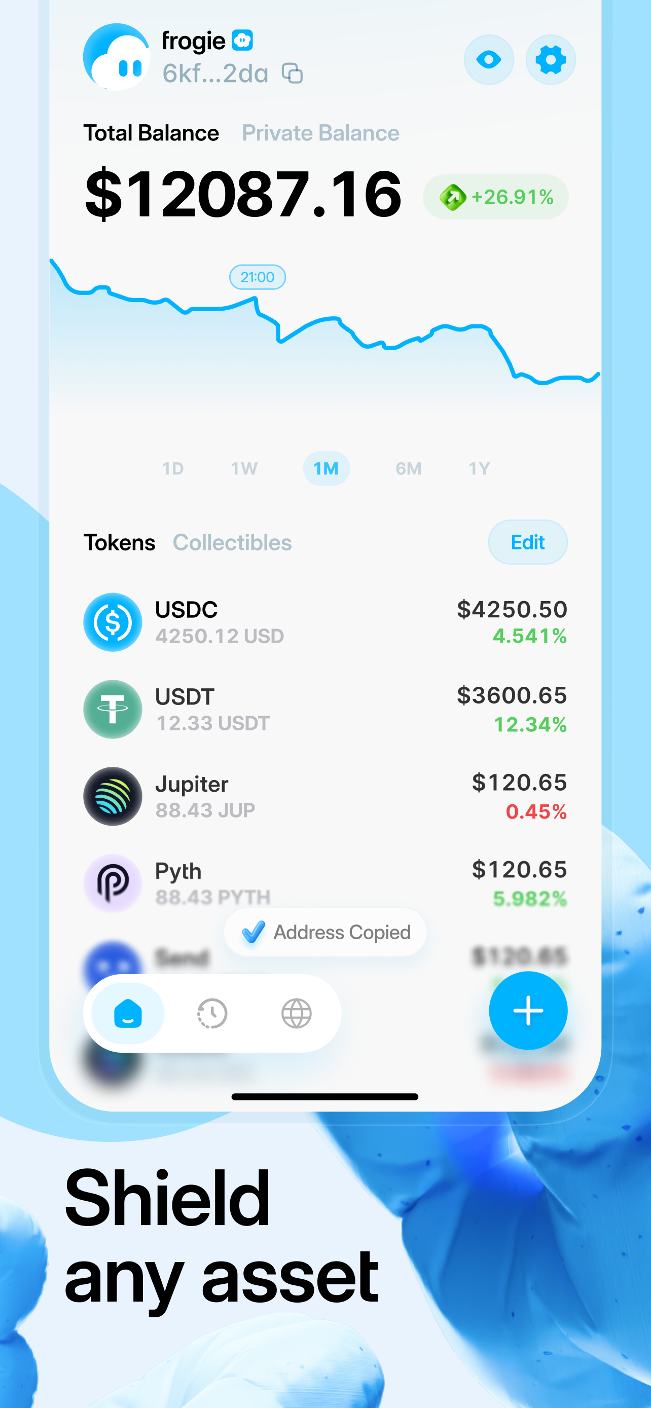 Umbra Wallet screenshot 2