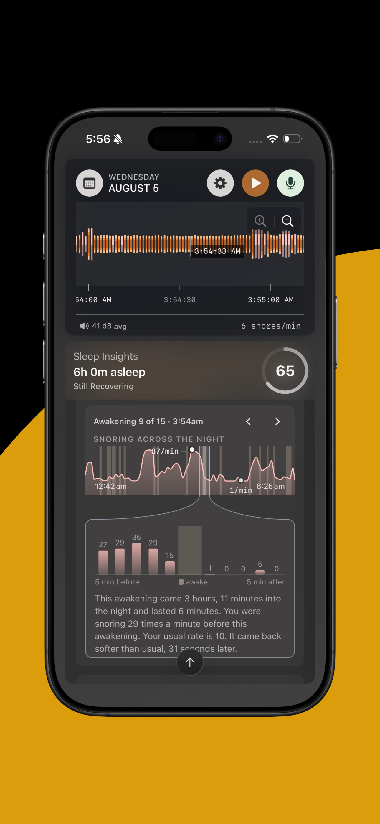 Snore Timeline: Sleep Tracker screenshot 9