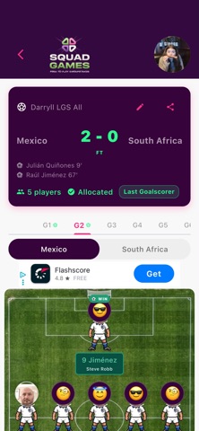 Squad Games iPhone screenshot