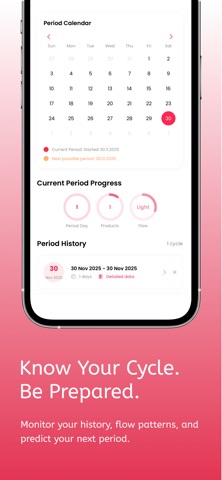 Tampon Timer - Period Tracker Screenshot 2 of 4