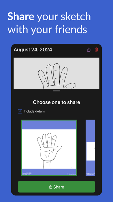 Timed Sketch iPhone screenshot 3 - Graphics & Design app