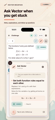 Vector Mountain: Algebra Screenshot 6 of 10