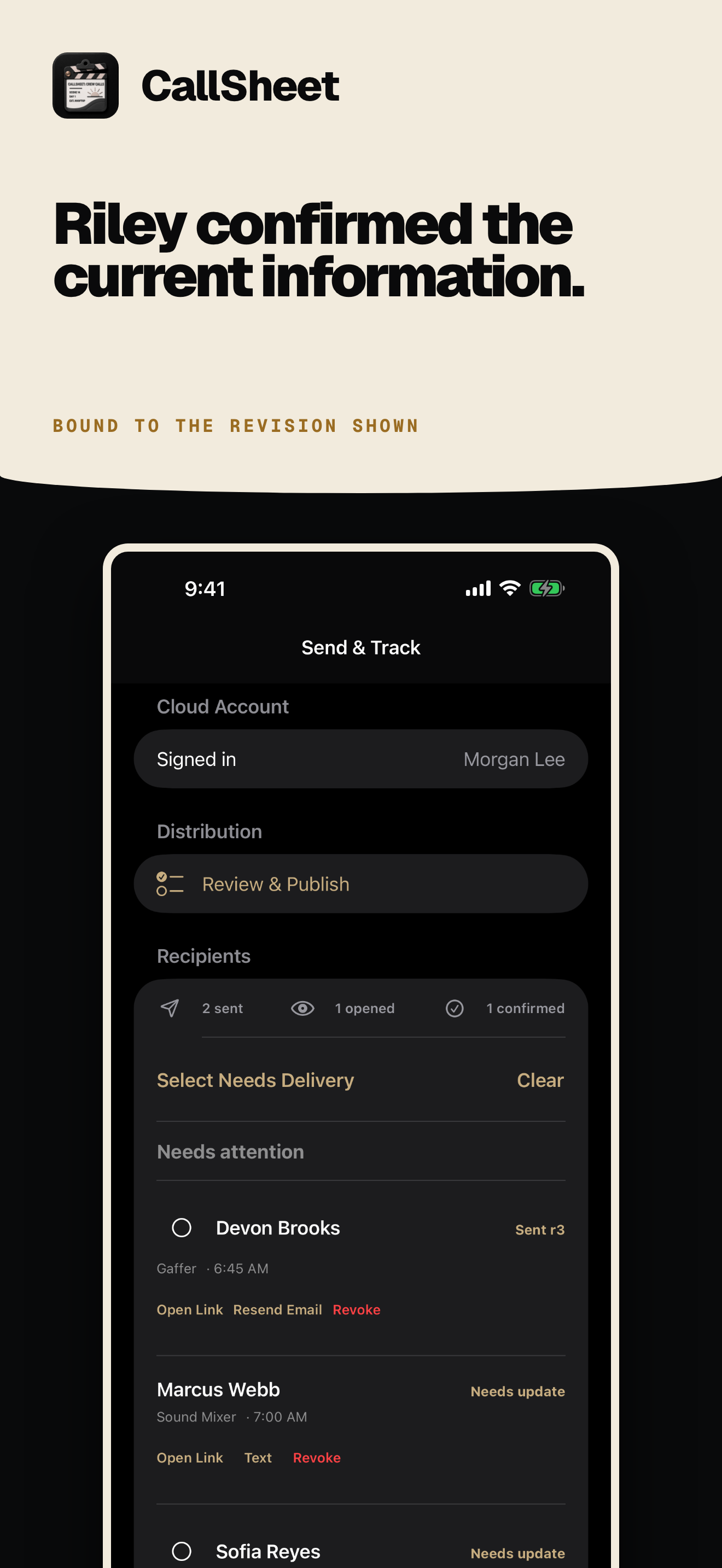 CallSheet: Crew Calls screenshot 7