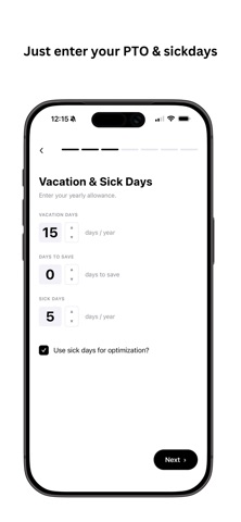 VacationAI - PTO Optimizer screenshot