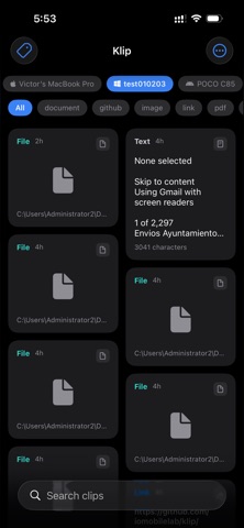 IO Mobile Lab - Klip screenshot