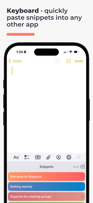 Snippeta - copy, manage, paste Screenshot 3 of 10