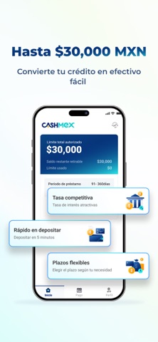 CashMex: Préstamo de crédito iPhone screenshot 1