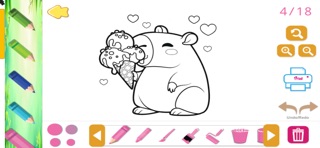 Capybara Coloring Page screenshot