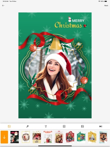 Christmas Frames & Photo Maker iPad screenshot