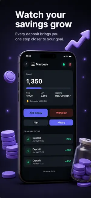 Stashy: Piggy Bank & Target screenshot 4