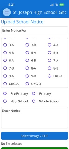 St Joseph High School Ghorpadi screenshot