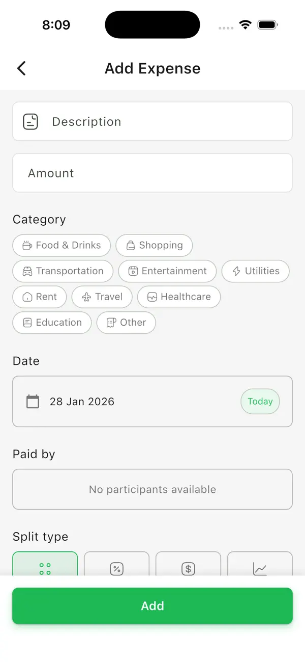 #4. SplitRight - Split Expenses (iOS) Ved: Binaryscript Private Limited