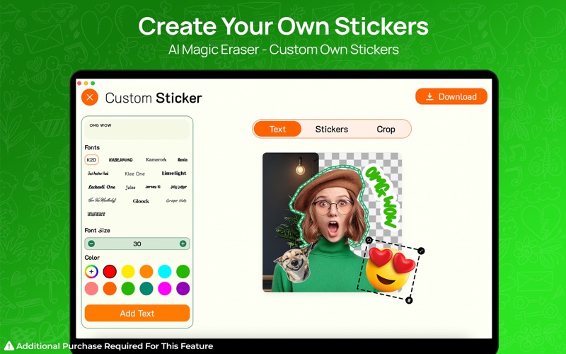 WA Sticker Maker & Memes Gen iPhone screenshot