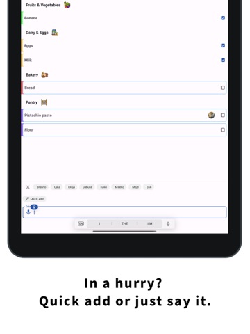 Shared Grocery List: ListDuo ipad screenshot 4