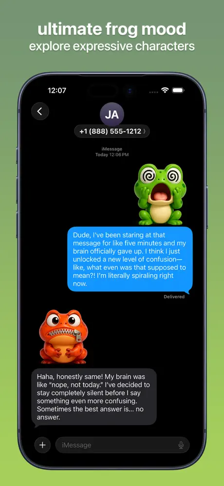Froggy Emojis 灵动蛙趣表情应用截图