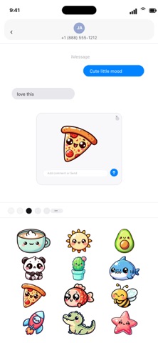 Cute Things Stickers iPhone screenshot
